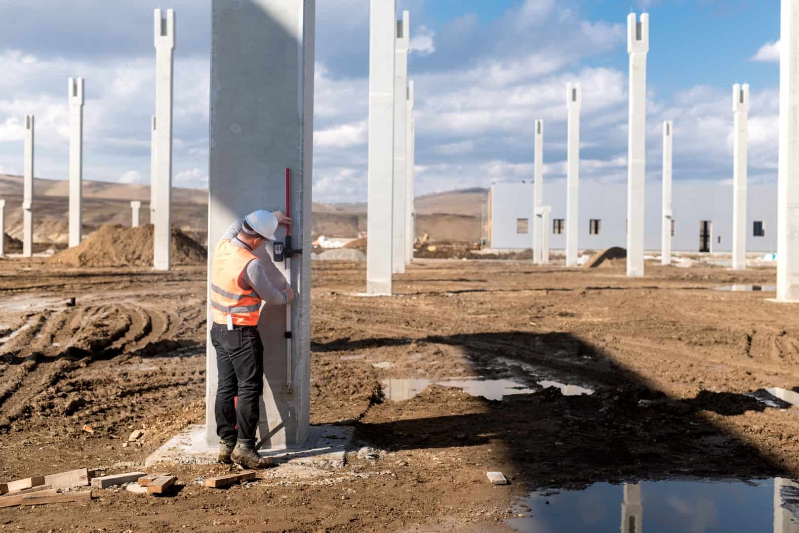 tapis de protection construction industrial civil engineer working on construction