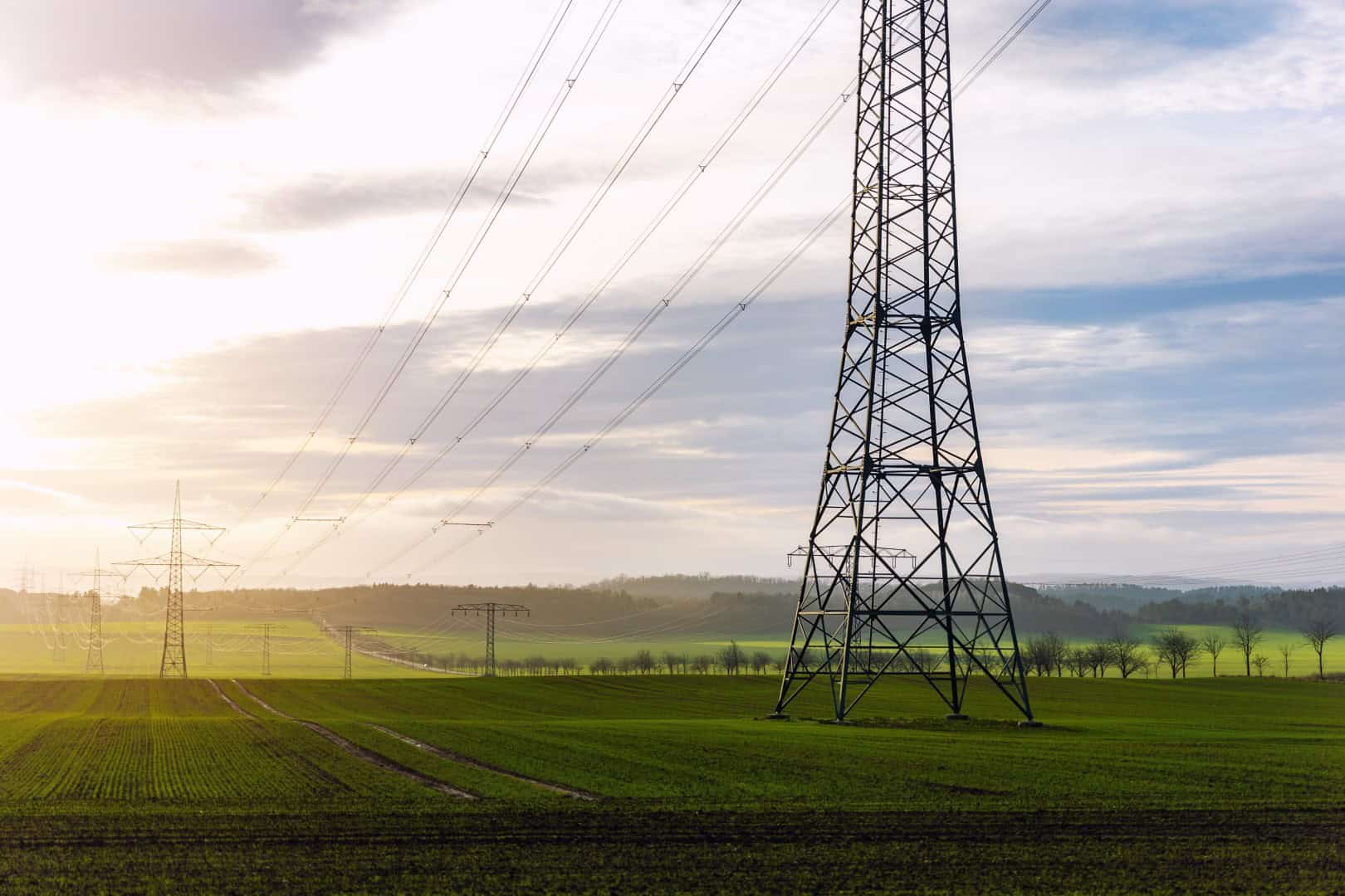 powerline wood mats electricity pylons